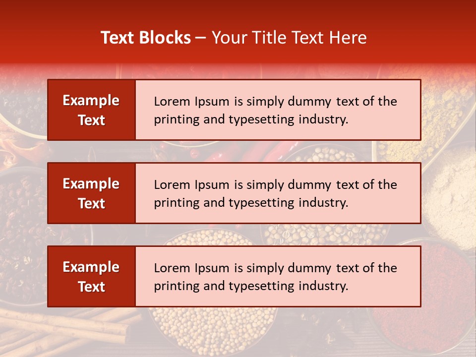 Nutmeg Spice Variety PowerPoint Template