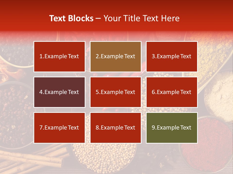 Nutmeg Spice Variety PowerPoint Template