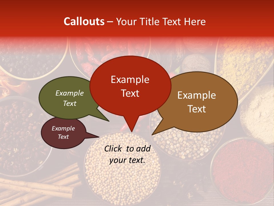 Nutmeg Spice Variety PowerPoint Template