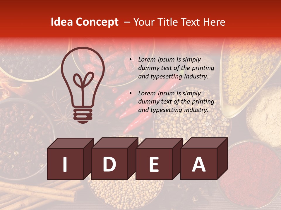 Nutmeg Spice Variety PowerPoint Template