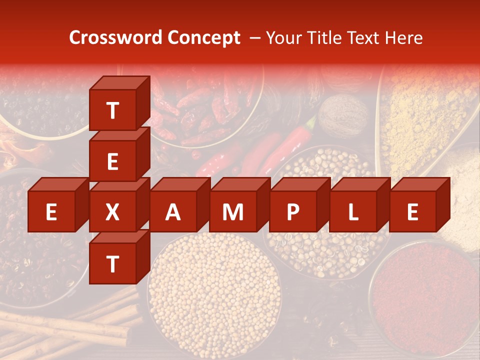 Nutmeg Spice Variety PowerPoint Template