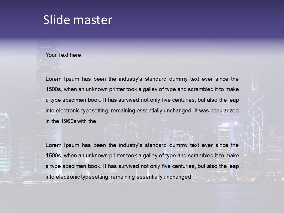 Scene Vacation Business PowerPoint Template