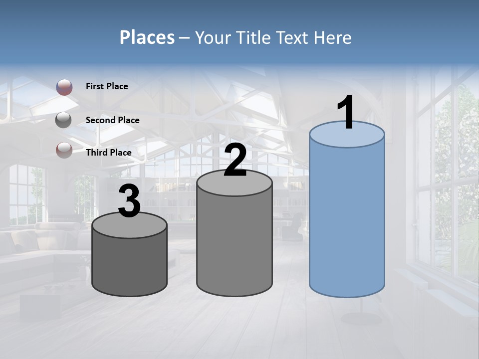 Luxus Mansion Licht PowerPoint Template