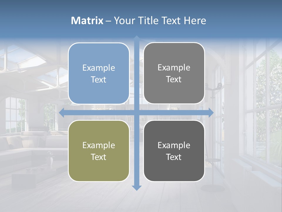 Luxus Mansion Licht PowerPoint Template