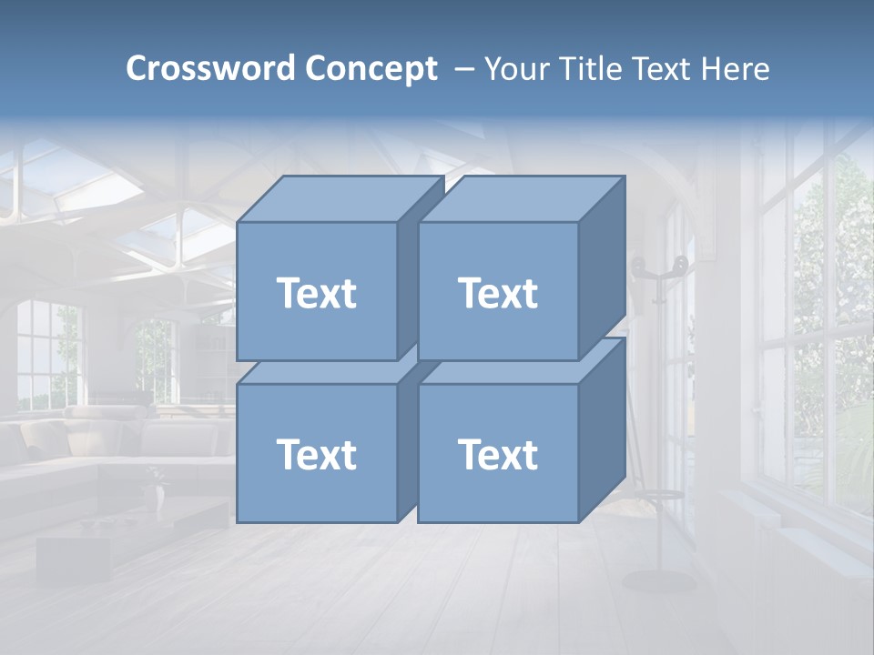 Luxus Mansion Licht PowerPoint Template
