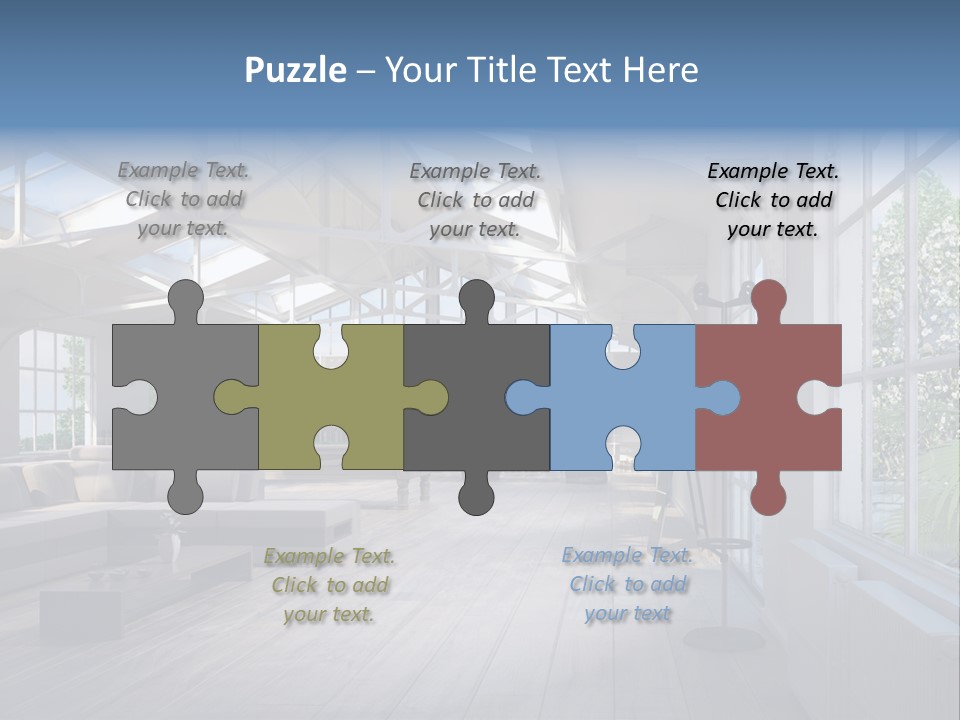 Luxus Mansion Licht PowerPoint Template