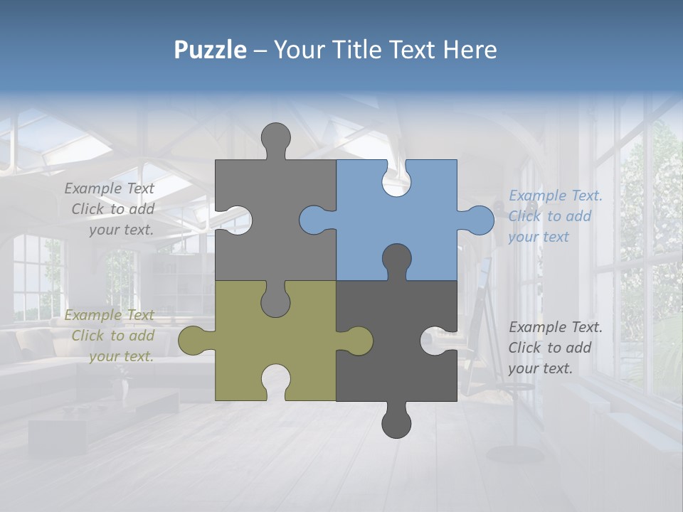 Luxus Mansion Licht PowerPoint Template