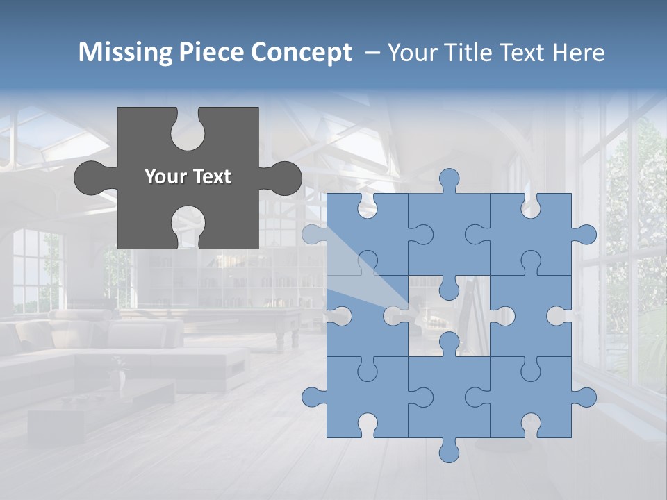 Luxus Mansion Licht PowerPoint Template