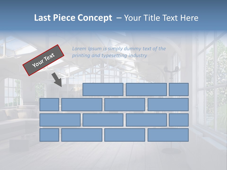 Luxus Mansion Licht PowerPoint Template