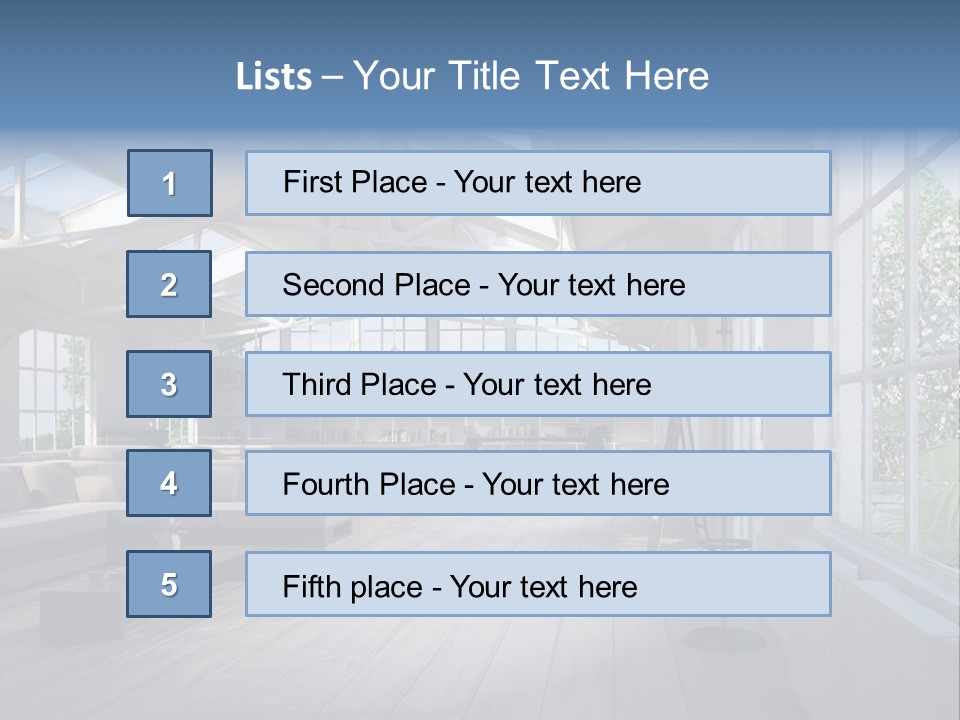 Luxus Mansion Licht PowerPoint Template