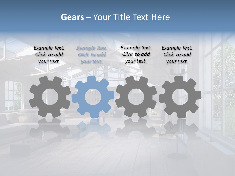 Luxus Mansion Licht PowerPoint Template