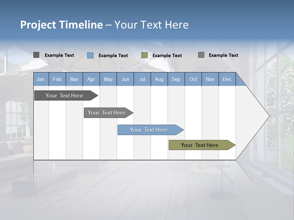 Luxus Mansion Licht PowerPoint Template