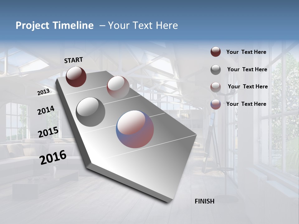 Luxus Mansion Licht PowerPoint Template