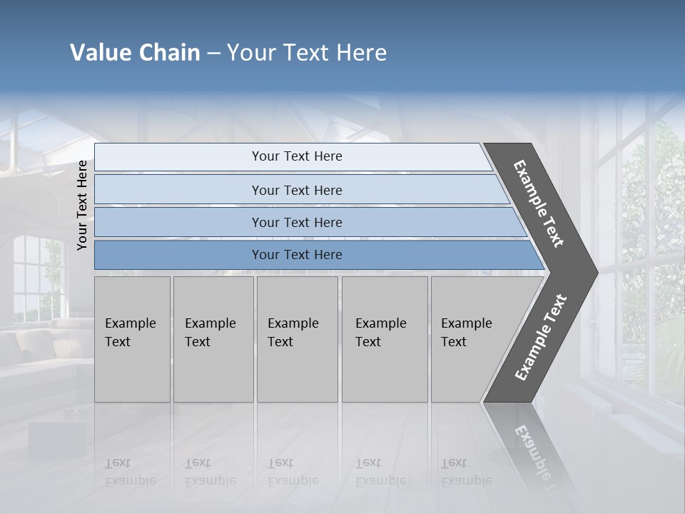 Luxus Mansion Licht PowerPoint Template