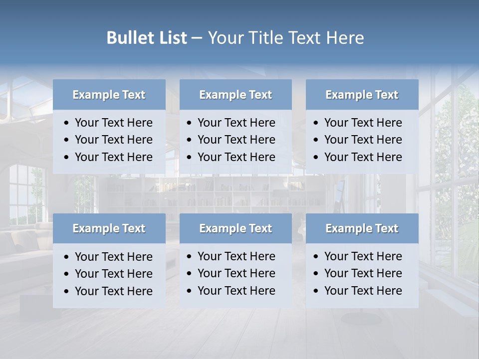 Luxus Mansion Licht PowerPoint Template