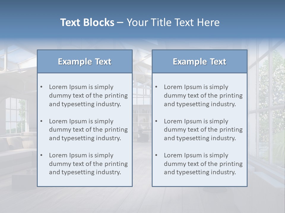 Luxus Mansion Licht PowerPoint Template