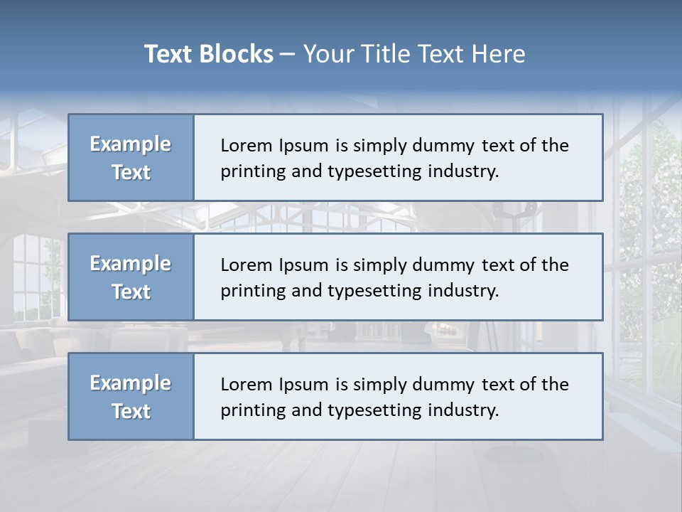 Luxus Mansion Licht PowerPoint Template