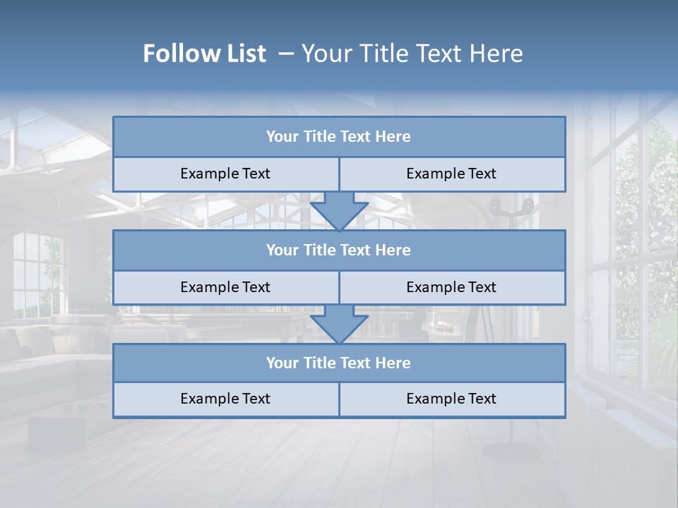 Luxus Mansion Licht PowerPoint Template
