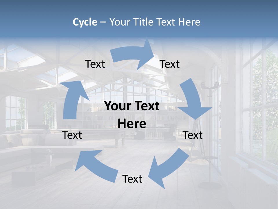 Luxus Mansion Licht PowerPoint Template