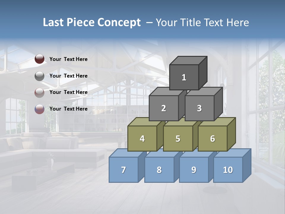 Luxus Mansion Licht PowerPoint Template