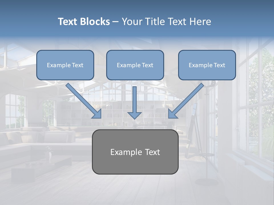 Luxus Mansion Licht PowerPoint Template