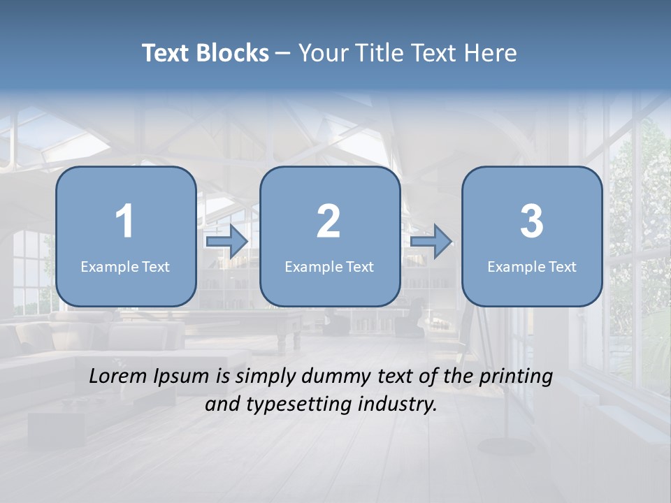 Luxus Mansion Licht PowerPoint Template