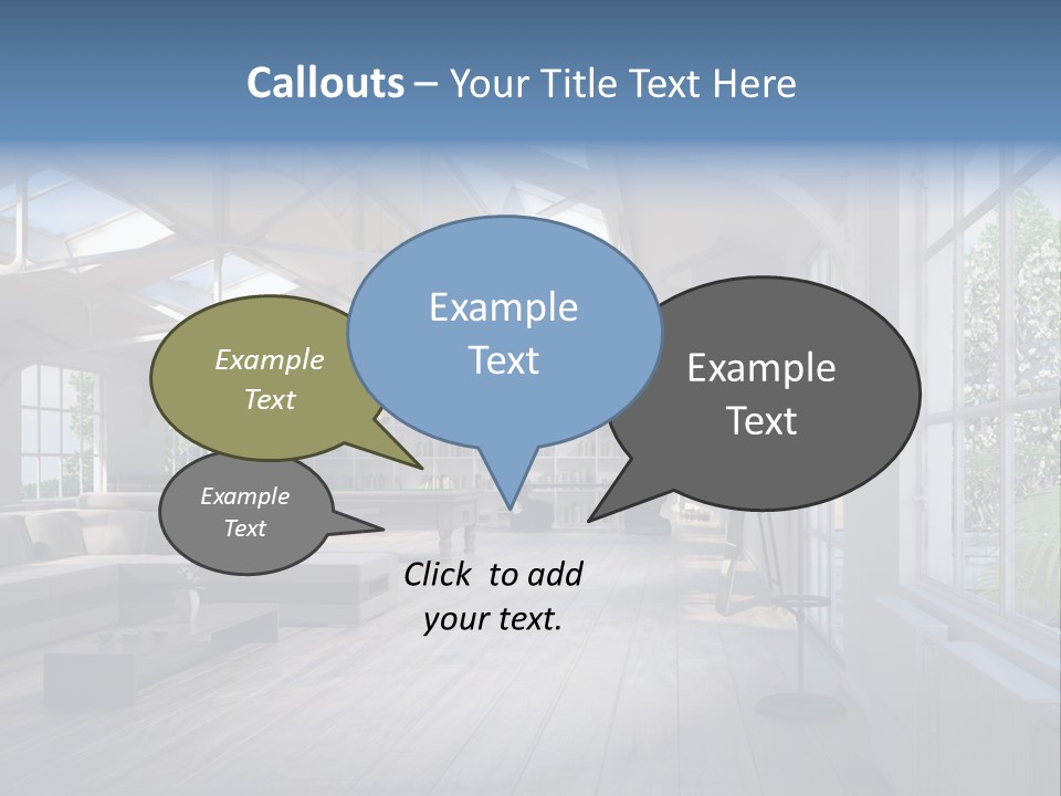 Luxus Mansion Licht PowerPoint Template