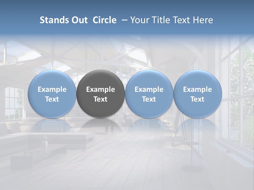 Luxus Mansion Licht PowerPoint Template