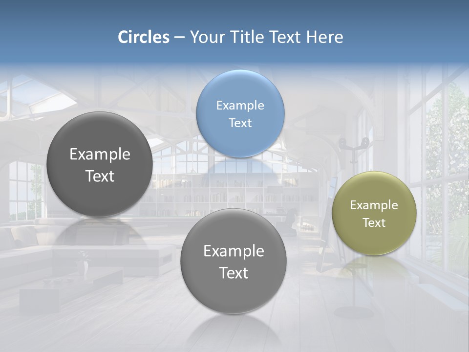 Luxus Mansion Licht PowerPoint Template