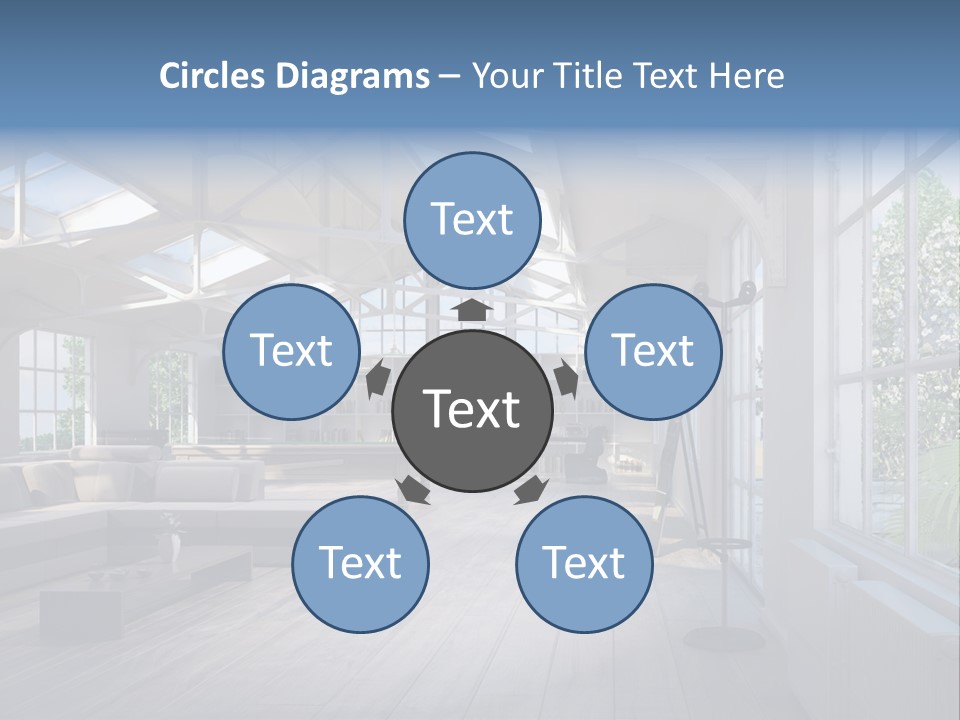 Luxus Mansion Licht PowerPoint Template