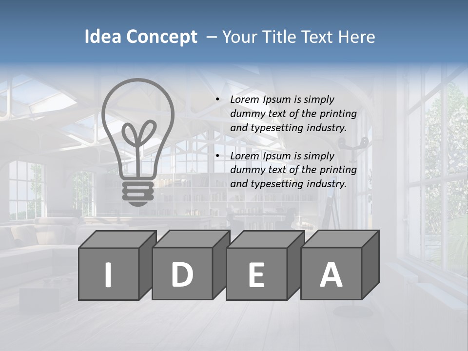 Luxus Mansion Licht PowerPoint Template