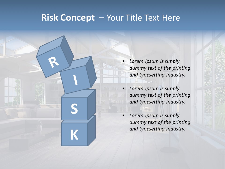 Luxus Mansion Licht PowerPoint Template