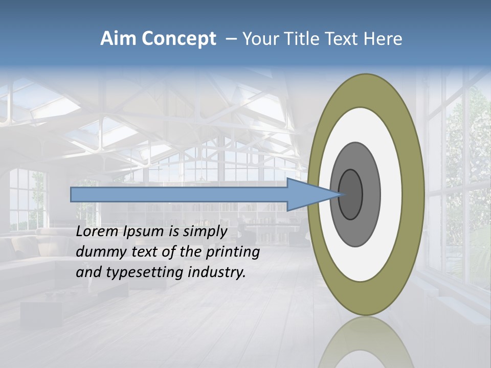 Luxus Mansion Licht PowerPoint Template