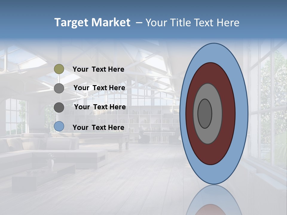 Luxus Mansion Licht PowerPoint Template