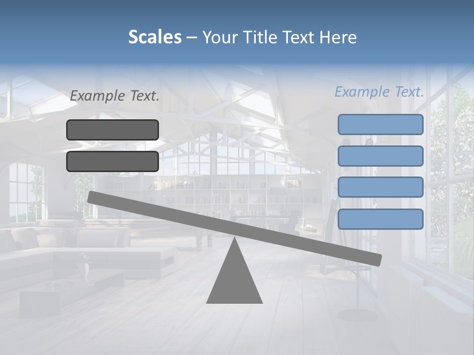 Luxus Mansion Licht PowerPoint Template