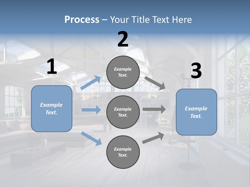 Luxus Mansion Licht PowerPoint Template