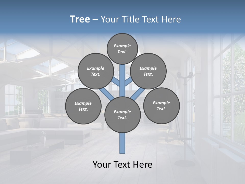 Luxus Mansion Licht PowerPoint Template