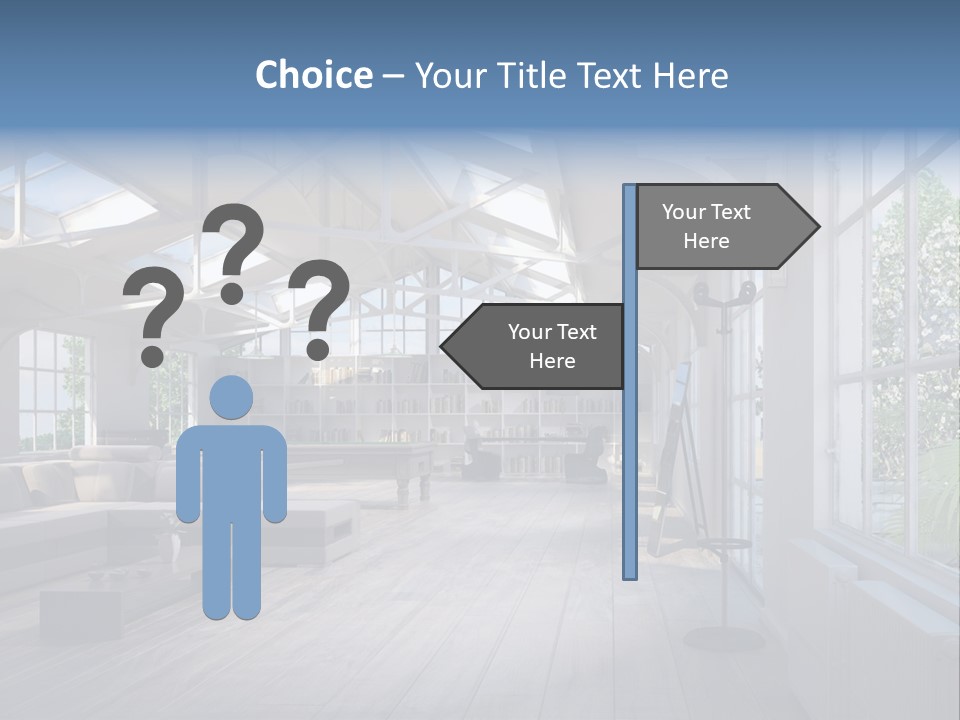 Luxus Mansion Licht PowerPoint Template