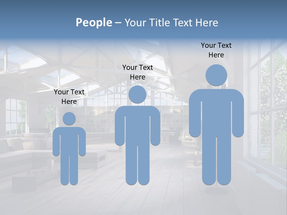 Luxus Mansion Licht PowerPoint Template