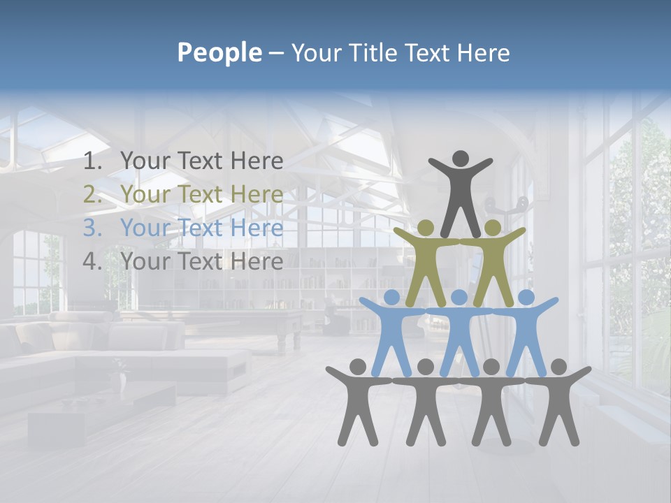 Luxus Mansion Licht PowerPoint Template