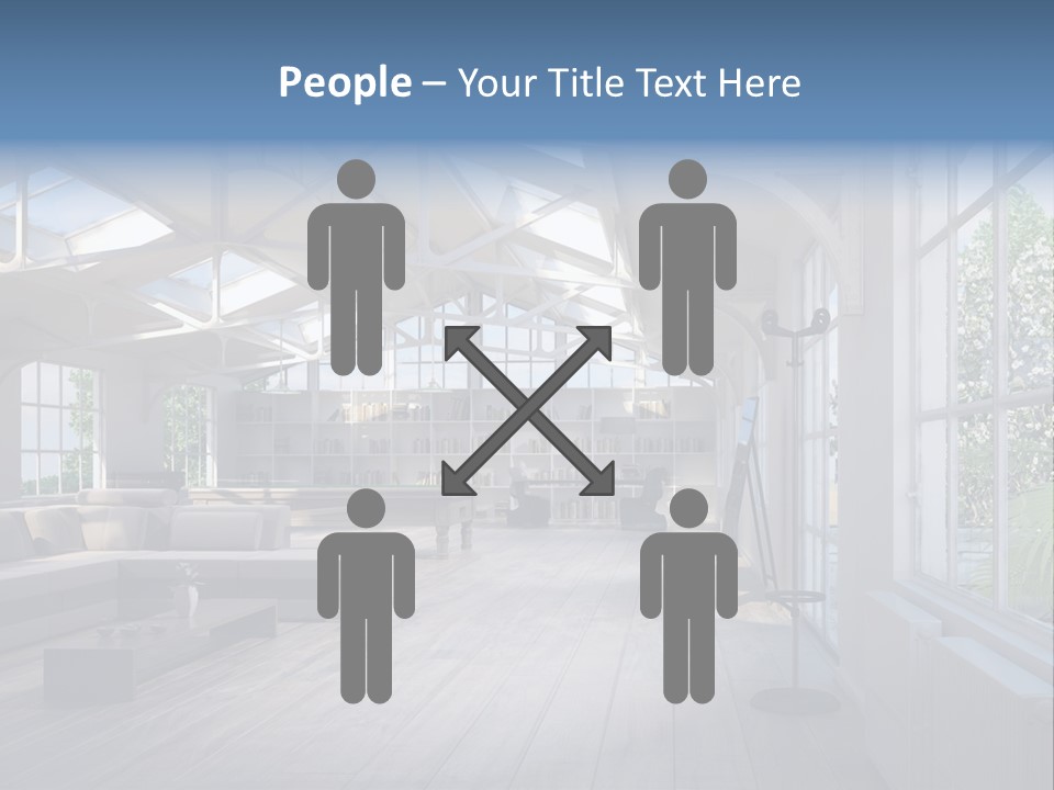 Luxus Mansion Licht PowerPoint Template