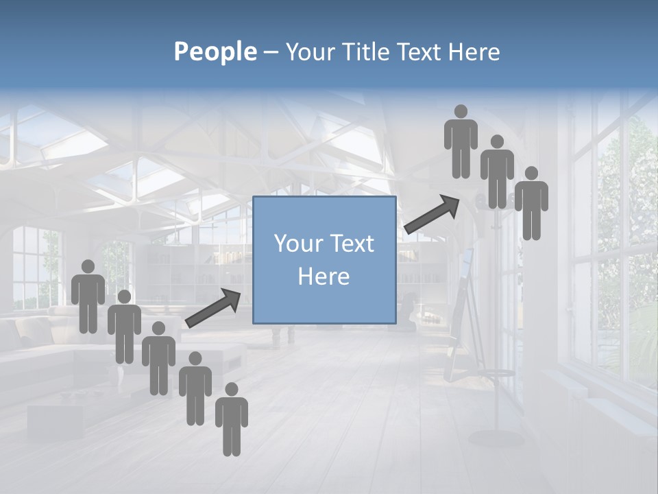 Luxus Mansion Licht PowerPoint Template