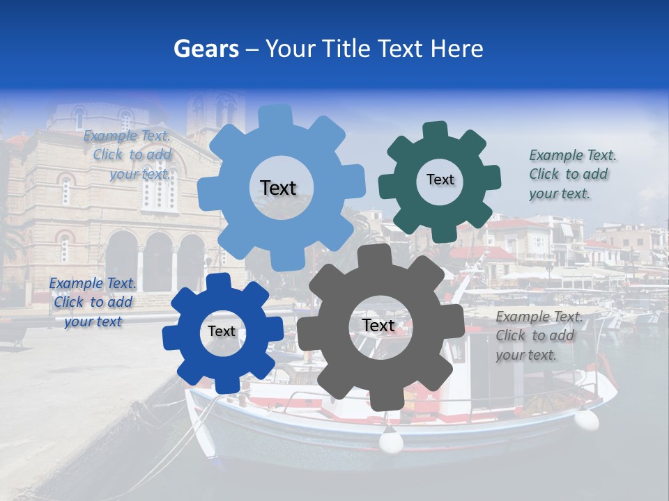 Mediterranean Gulf Cruise PowerPoint Template