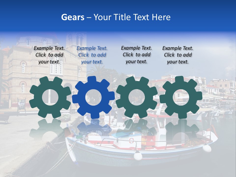 Mediterranean Gulf Cruise PowerPoint Template