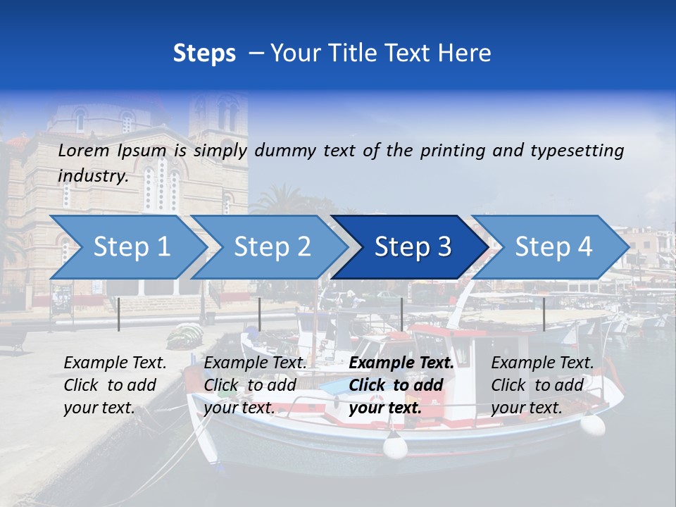 Mediterranean Gulf Cruise PowerPoint Template
