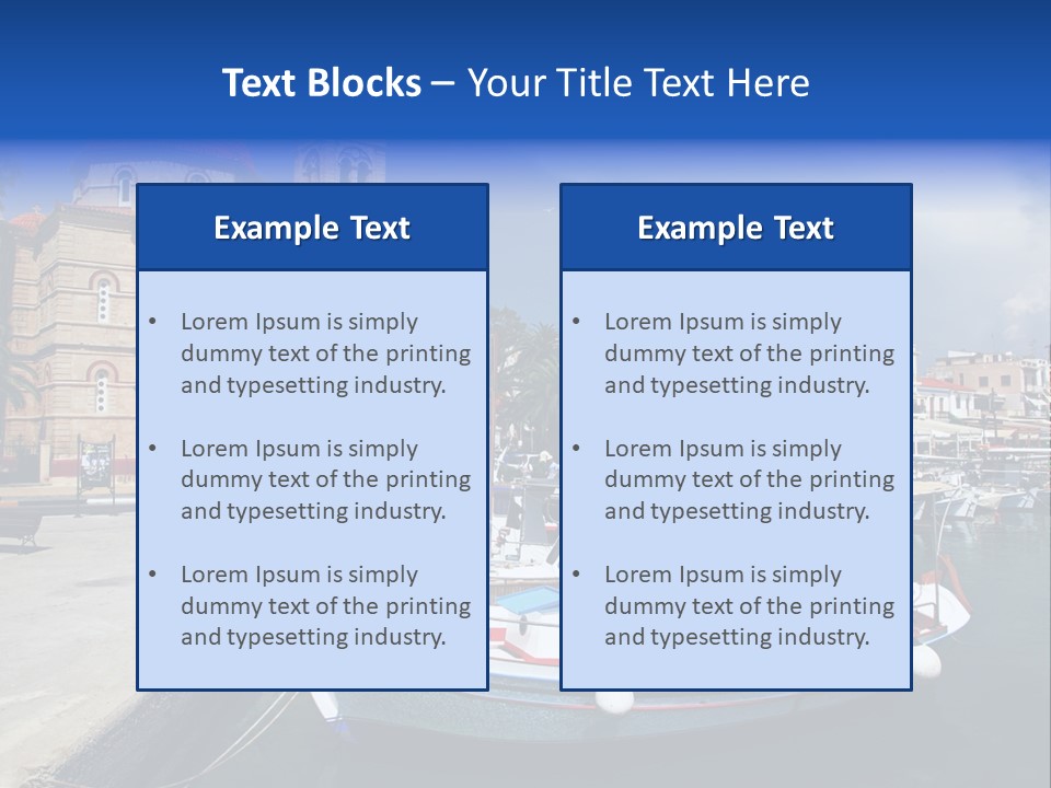 Mediterranean Gulf Cruise PowerPoint Template