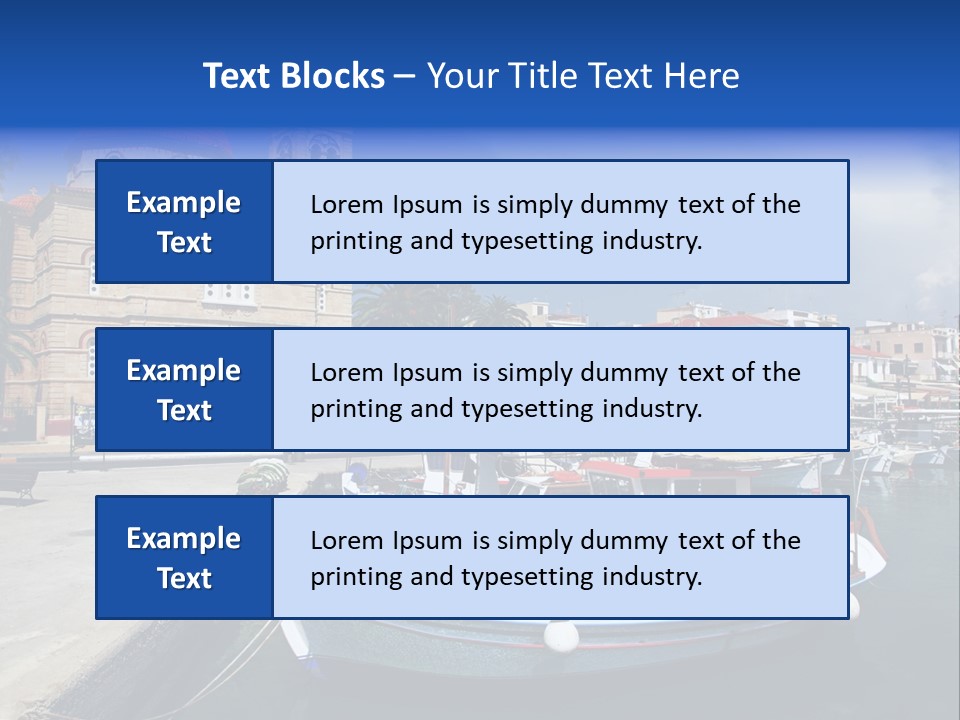 Mediterranean Gulf Cruise PowerPoint Template