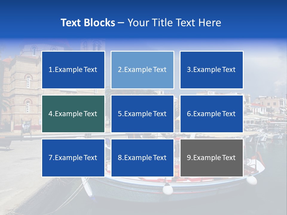 Mediterranean Gulf Cruise PowerPoint Template