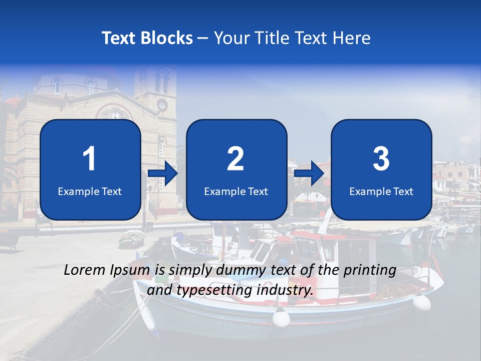 Mediterranean Gulf Cruise PowerPoint Template