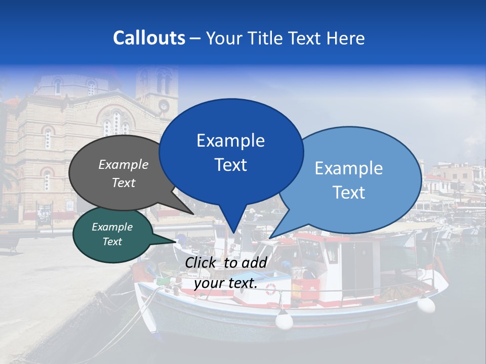 Mediterranean Gulf Cruise PowerPoint Template
